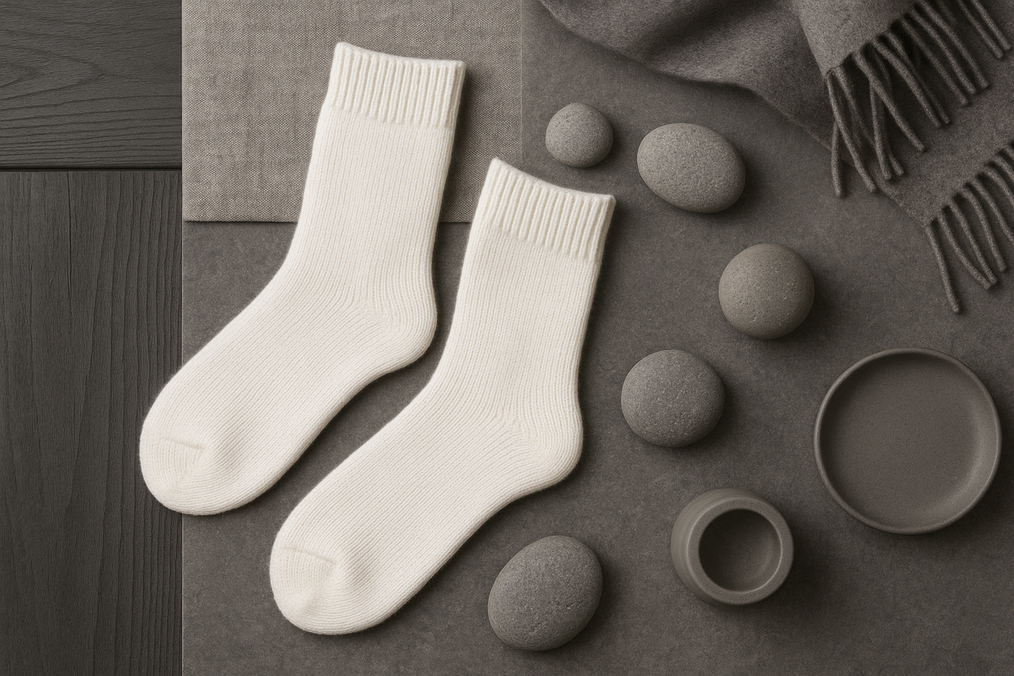 Alpine Merino-Cashmere Crew Socks